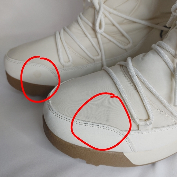 Women’s A New Day Winter Snow Boots Cream White Warm Lined Size 11 New With Tags - Picture 9 of 9